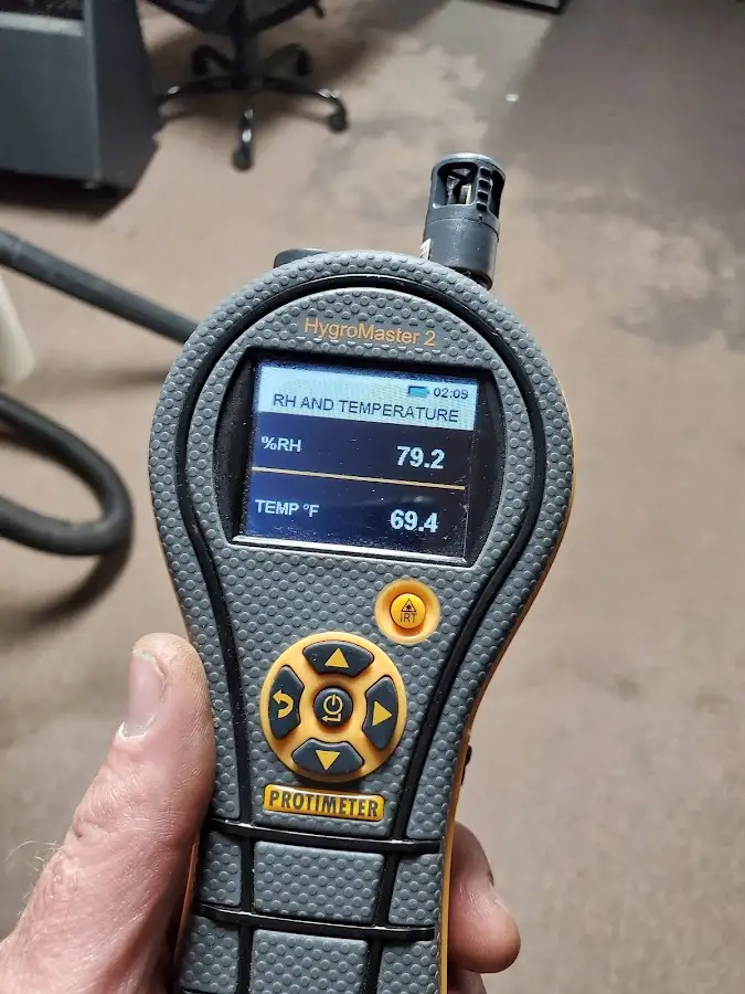 Moisture meter humidity assessment for Fire & Smoke Damage Restoration in Elgin